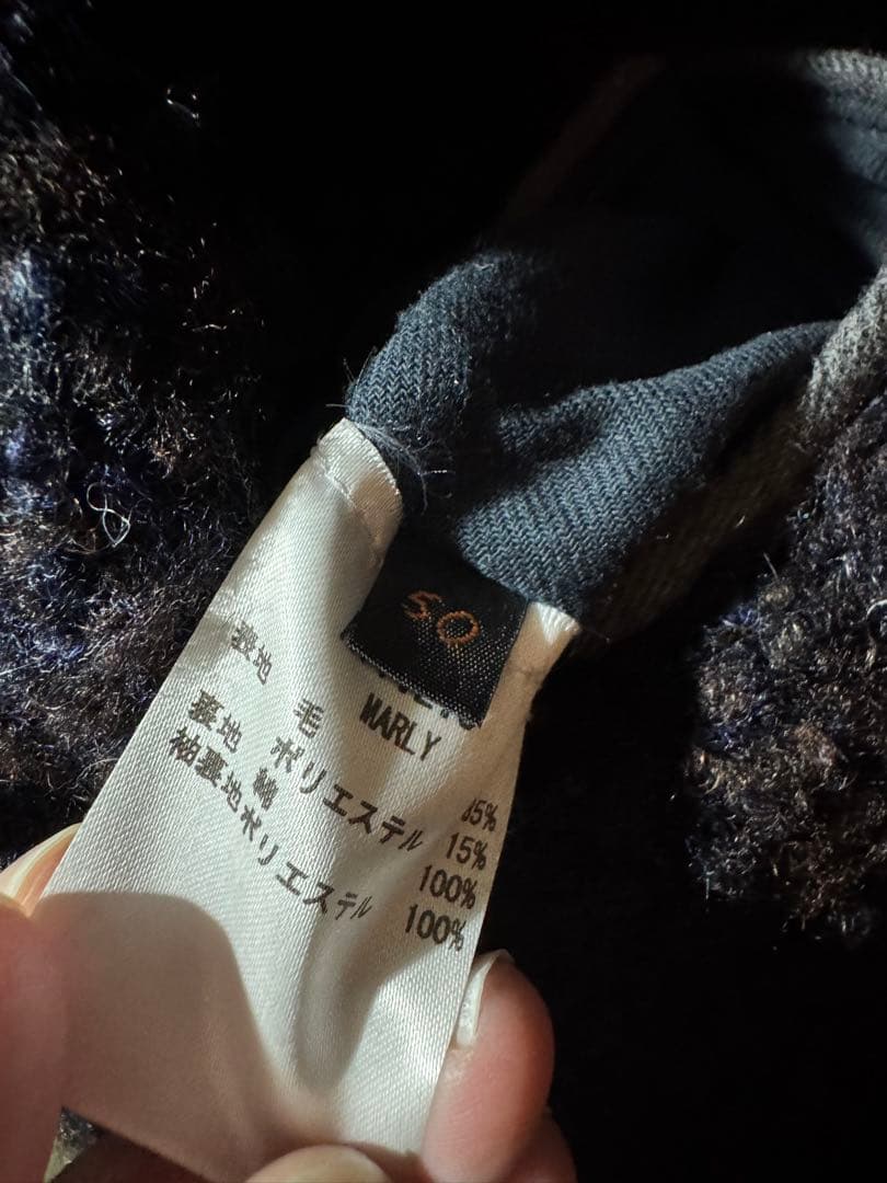 【名作】PALTÒ パルト ブークレウール チェスターコート MARLY 紺