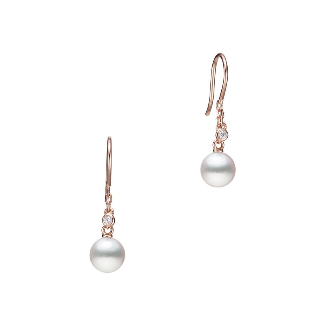 MIKIMOTO ミキモト ピアス PE-1727PI ピンクゴールド K18