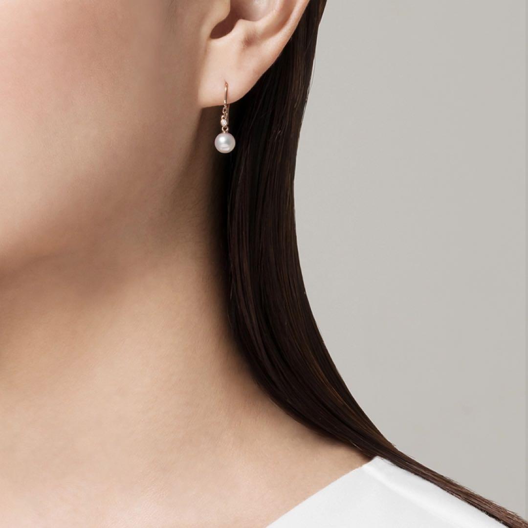 MIKIMOTO ミキモト ピアス PE-1727PI ピンクゴールド K18