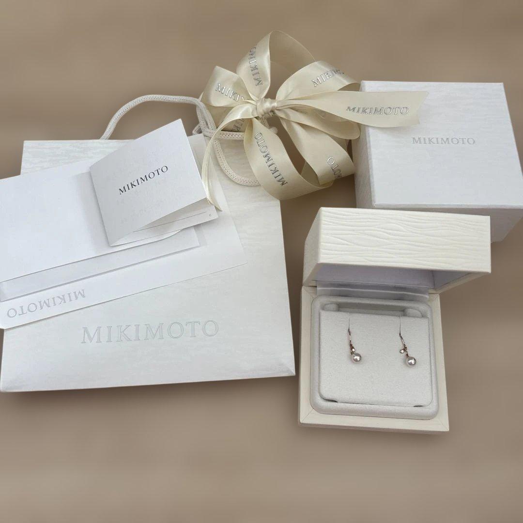 MIKIMOTO ミキモト ピアス PE-1727PI ピンクゴールド K18