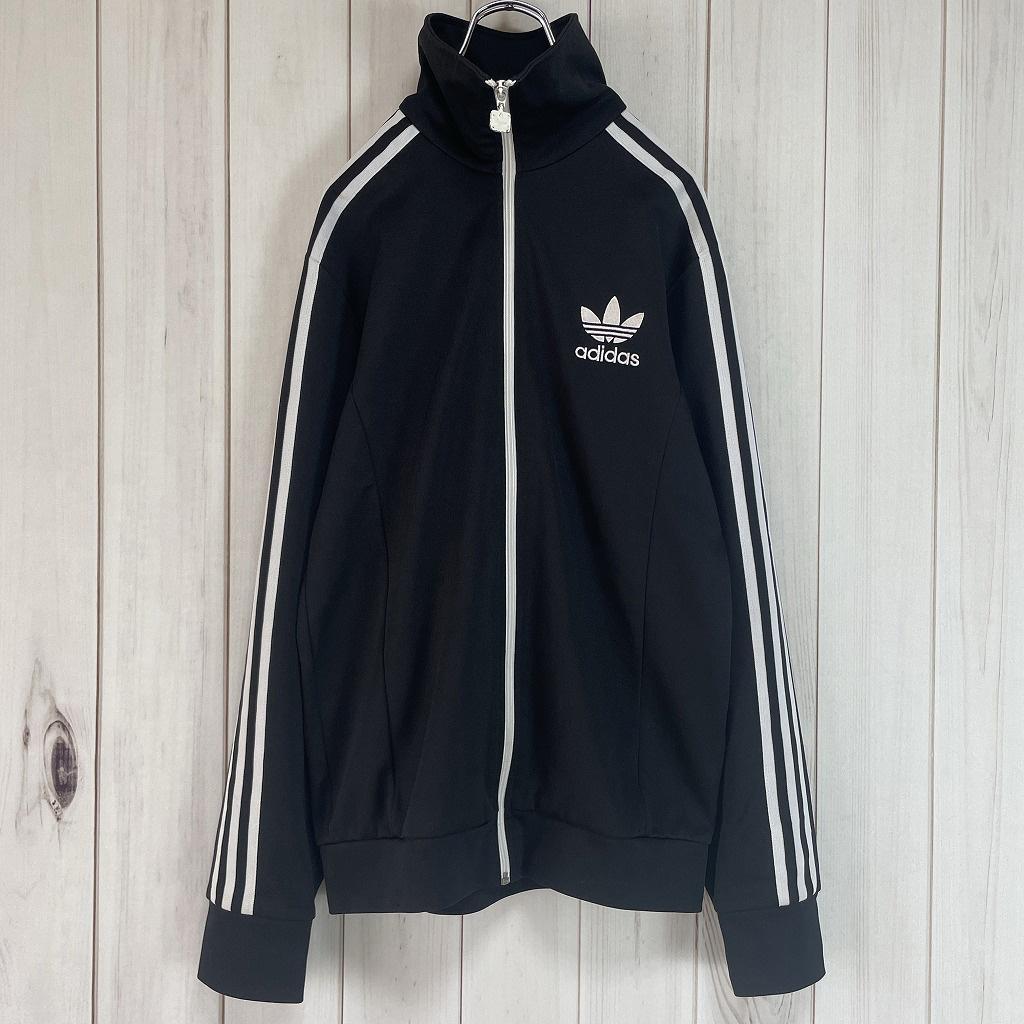 adidas　アディダス　トラックジャケット　ヨーロッパ　メンズL　ブラック