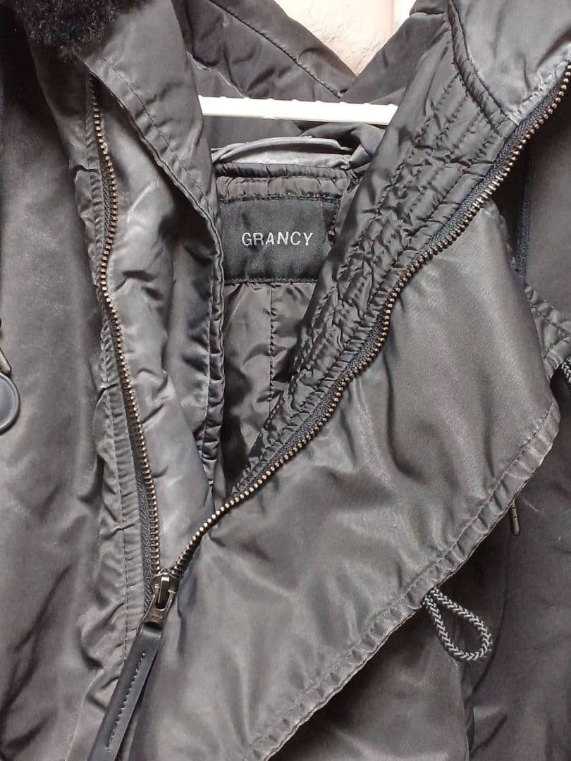 【GRANCY】ファーポケットデザインフェードN2Bジャケット ブラック