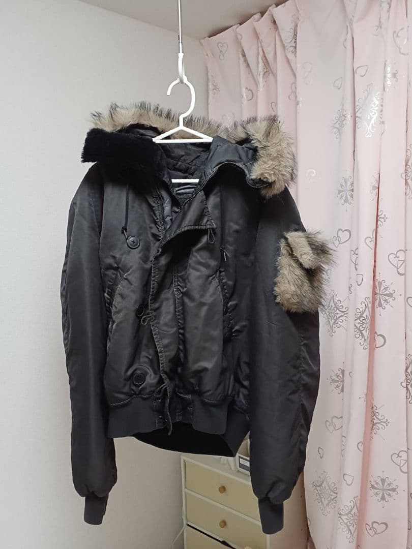 【GRANCY】ファーポケットデザインフェードN2Bジャケット ブラック