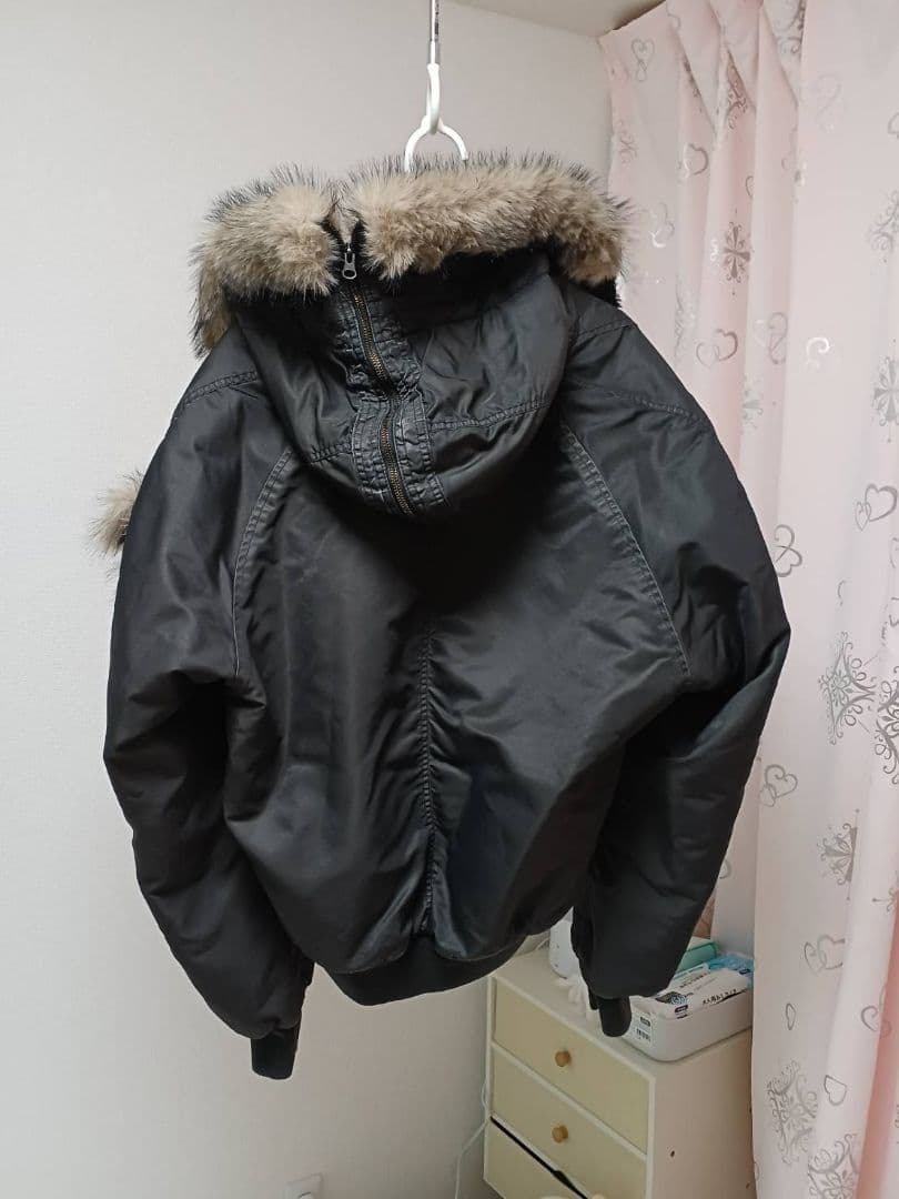 【GRANCY】ファーポケットデザインフェードN2Bジャケット ブラック