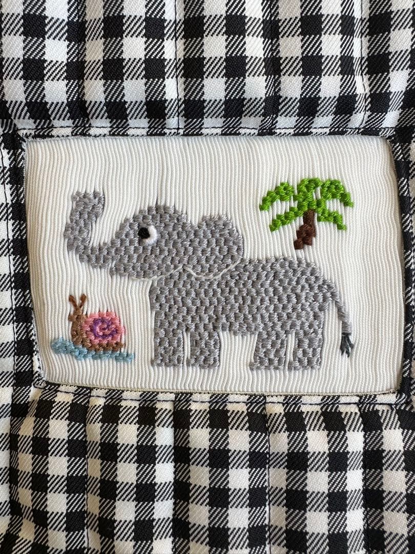 mojocamar ゾウ　刺繍　トートバッグ