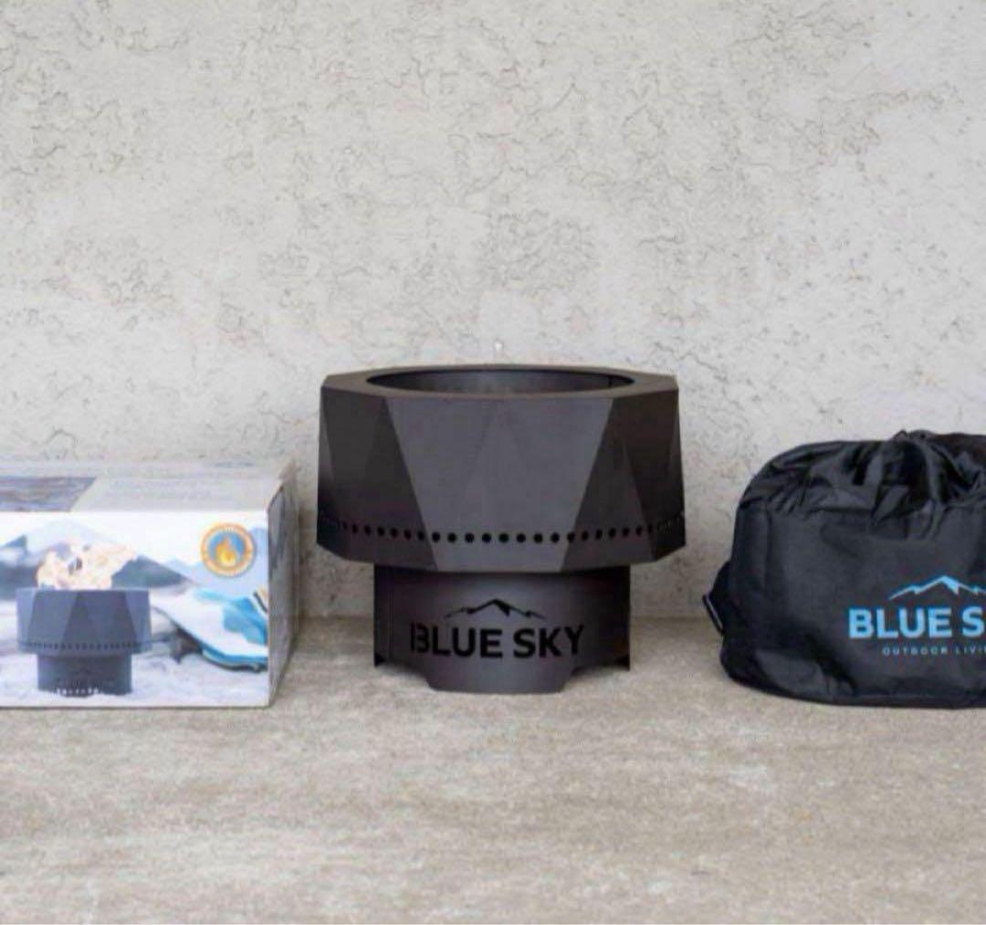 BLUE SKY ポータブルファイヤーピット　焚き火台　二次燃焼