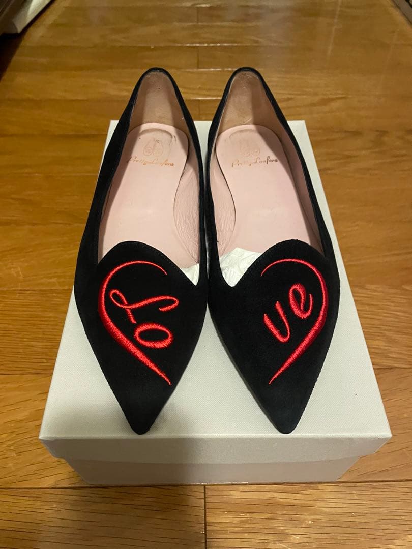 美品　Pretty Ballerinas ブラックオペラシューズ