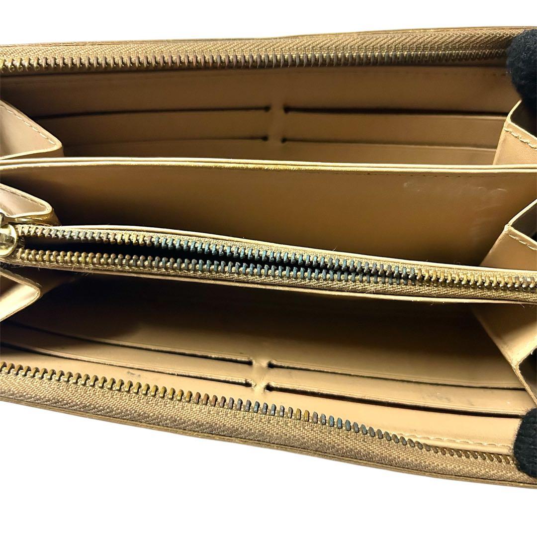 ルイヴィトン ヴェルニ 長財布 ジッピーウォレット イエロー系 モノグラム