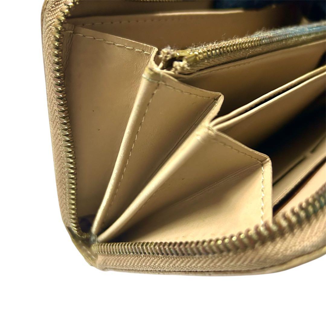 ルイヴィトン ヴェルニ 長財布 ジッピーウォレット イエロー系 モノグラム