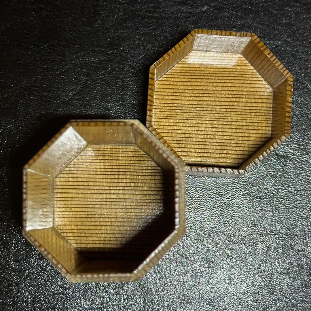 ★茶道具！春野絵 神代杉 八角茶器『中谷 秀斉』作！共箱！★