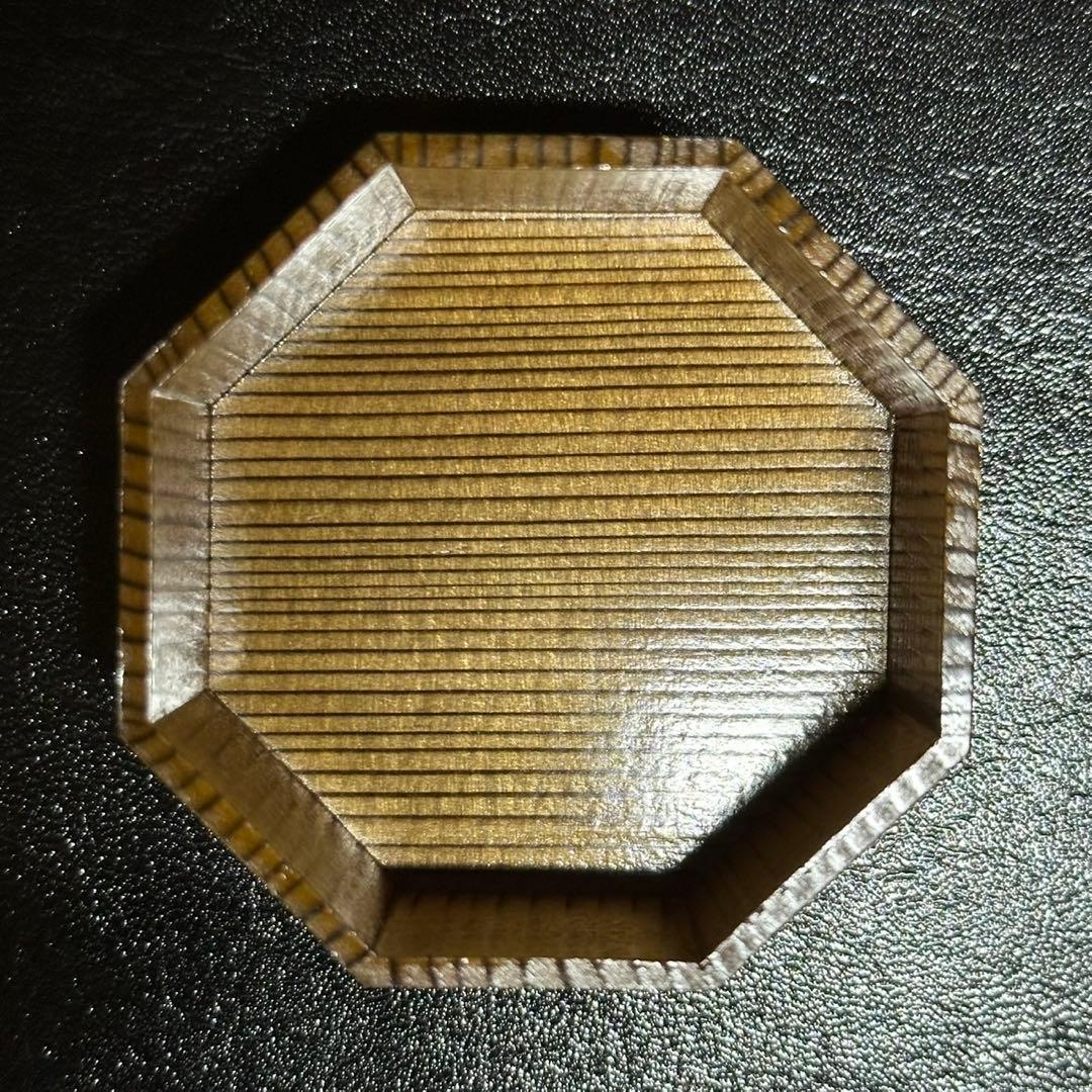 ★茶道具！春野絵 神代杉 八角茶器『中谷 秀斉』作！共箱！★