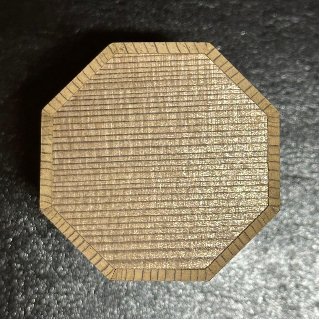 ★茶道具！春野絵 神代杉 八角茶器『中谷 秀斉』作！共箱！★