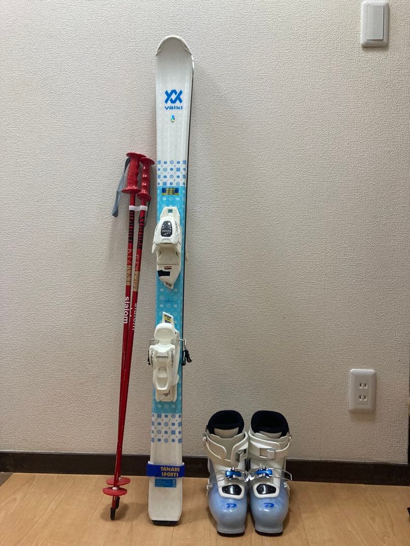 美品★ 子供用　スキーセット 120cm ブーツ付き