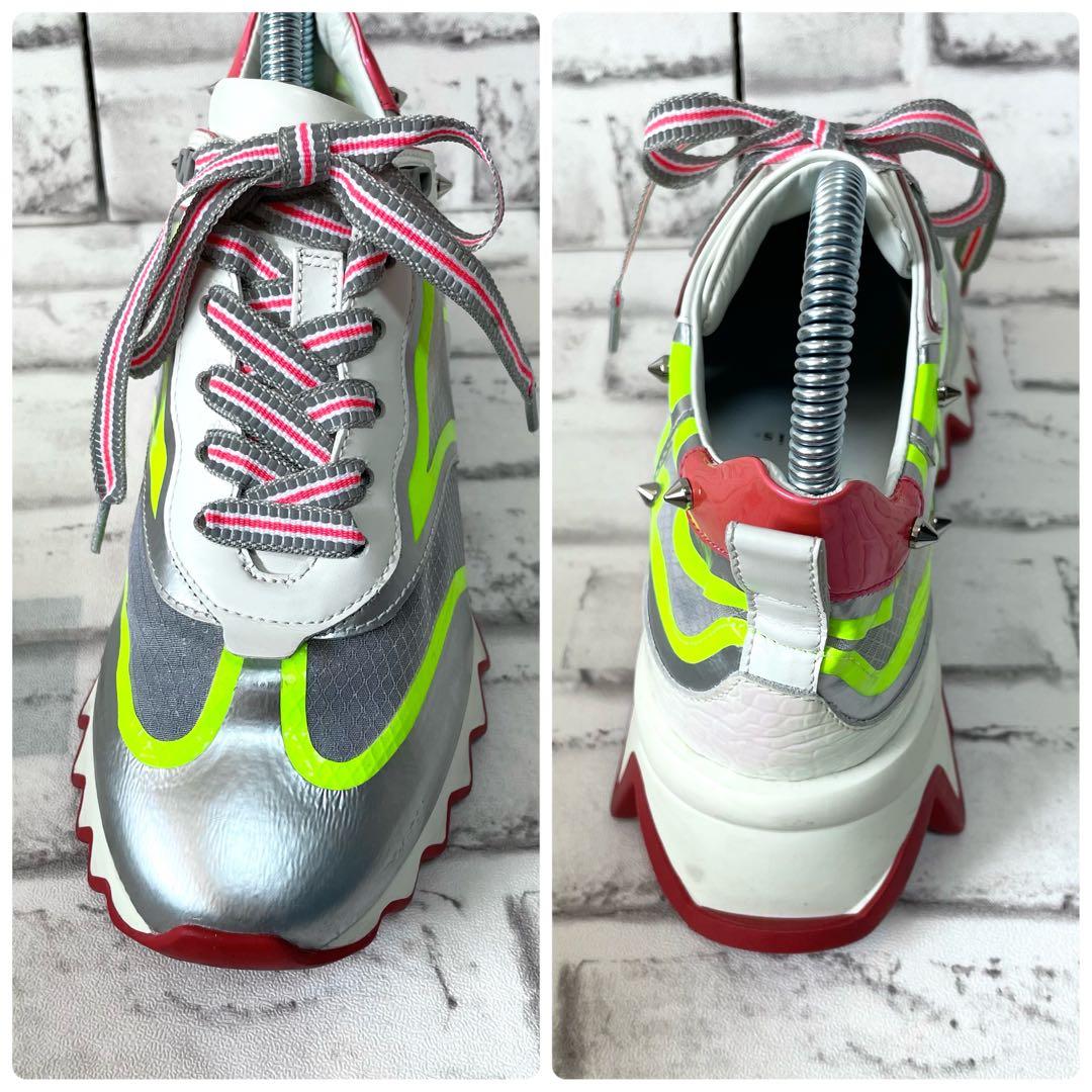 極美品✨クリスチャンルブタン　スニーカー　ルビシャーク　スタッズ　36