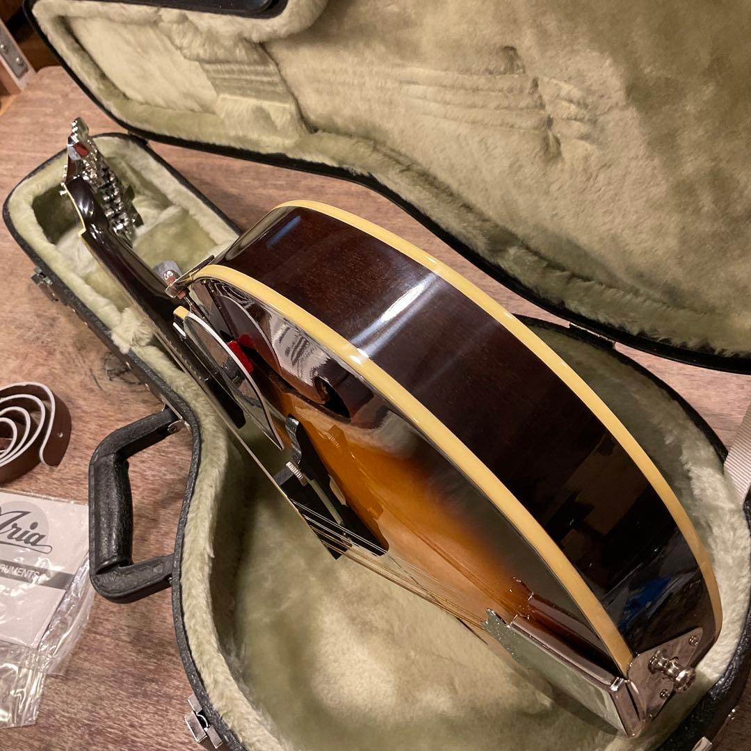 極美品！Aria アリア AM200 フラット マンドリン ハードケース付き