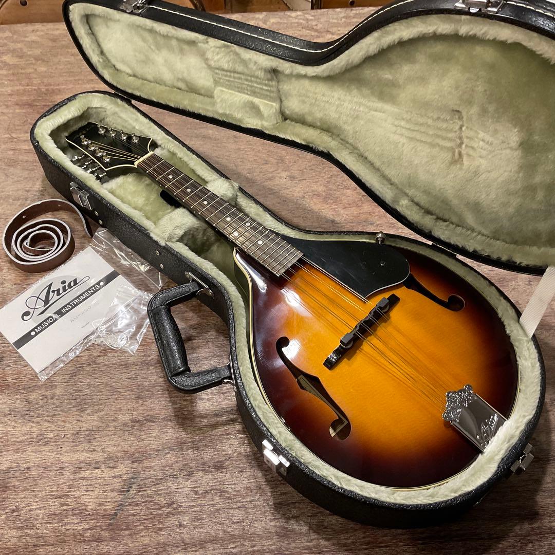極美品！Aria アリア AM200 フラット マンドリン ハードケース付き