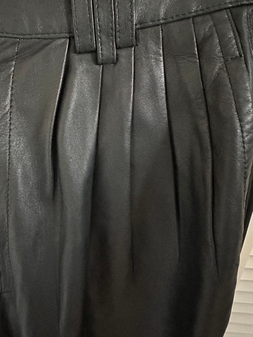 希少 80〜 90s VINTAGE ルナマティーノ ラム レザーパンツ 革パン