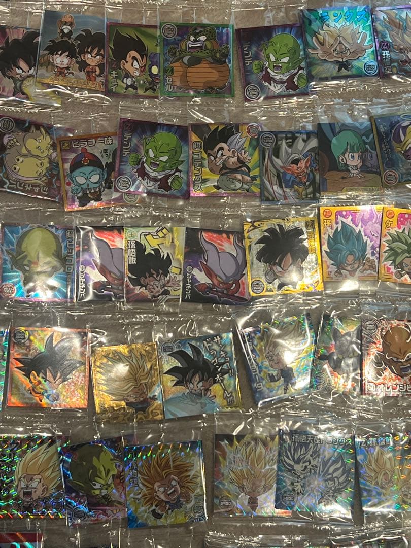 ハ*！様 ドラゴンボール ワンピース 鬼滅の刃 シール カード まとめ売り レア