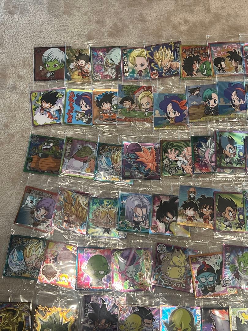 ハ*！様 ドラゴンボール ワンピース 鬼滅の刃 シール カード まとめ売り レア