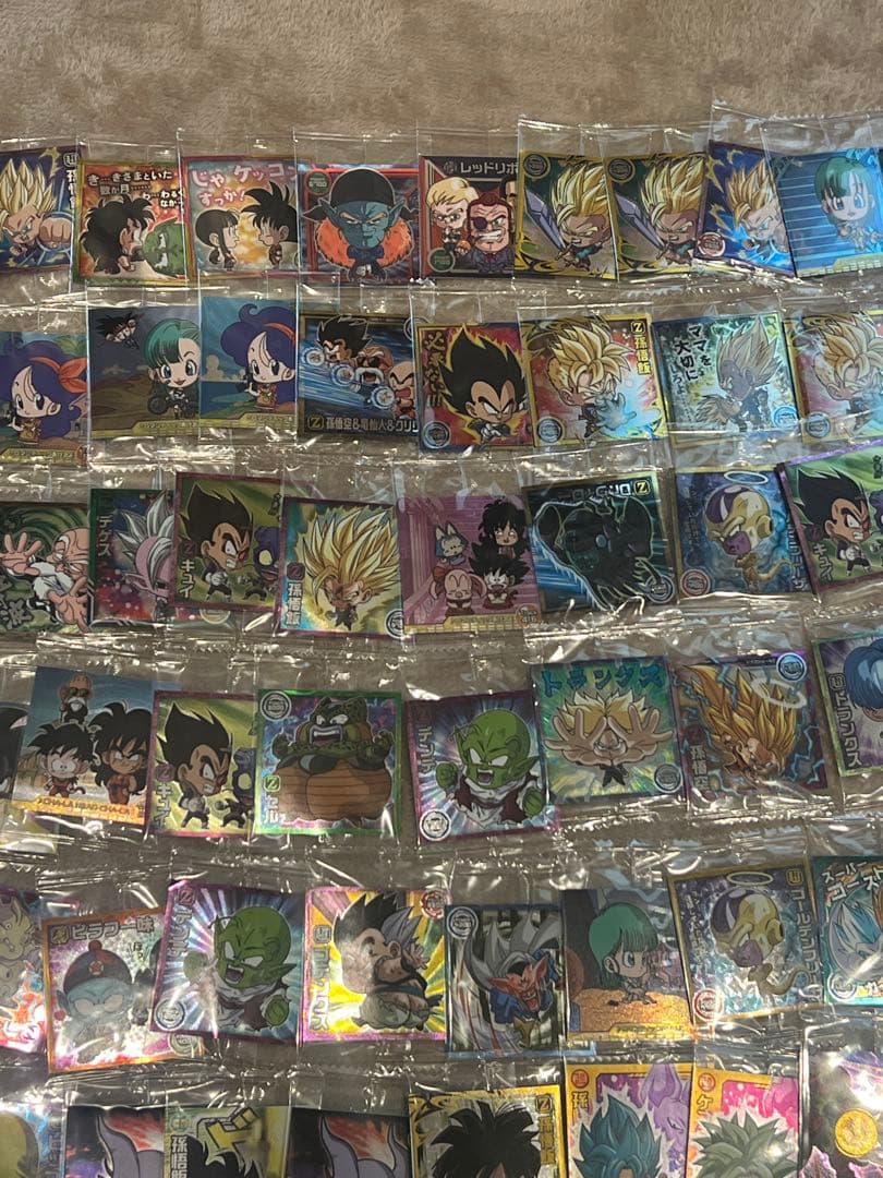 ハ*！様 ドラゴンボール ワンピース 鬼滅の刃 シール カード まとめ売り レア