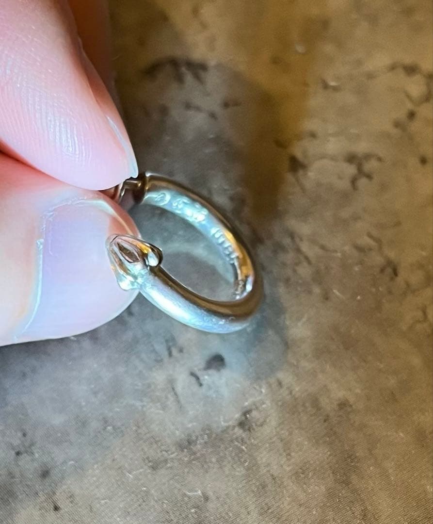 Chrome Hearts プレーンフープピアス