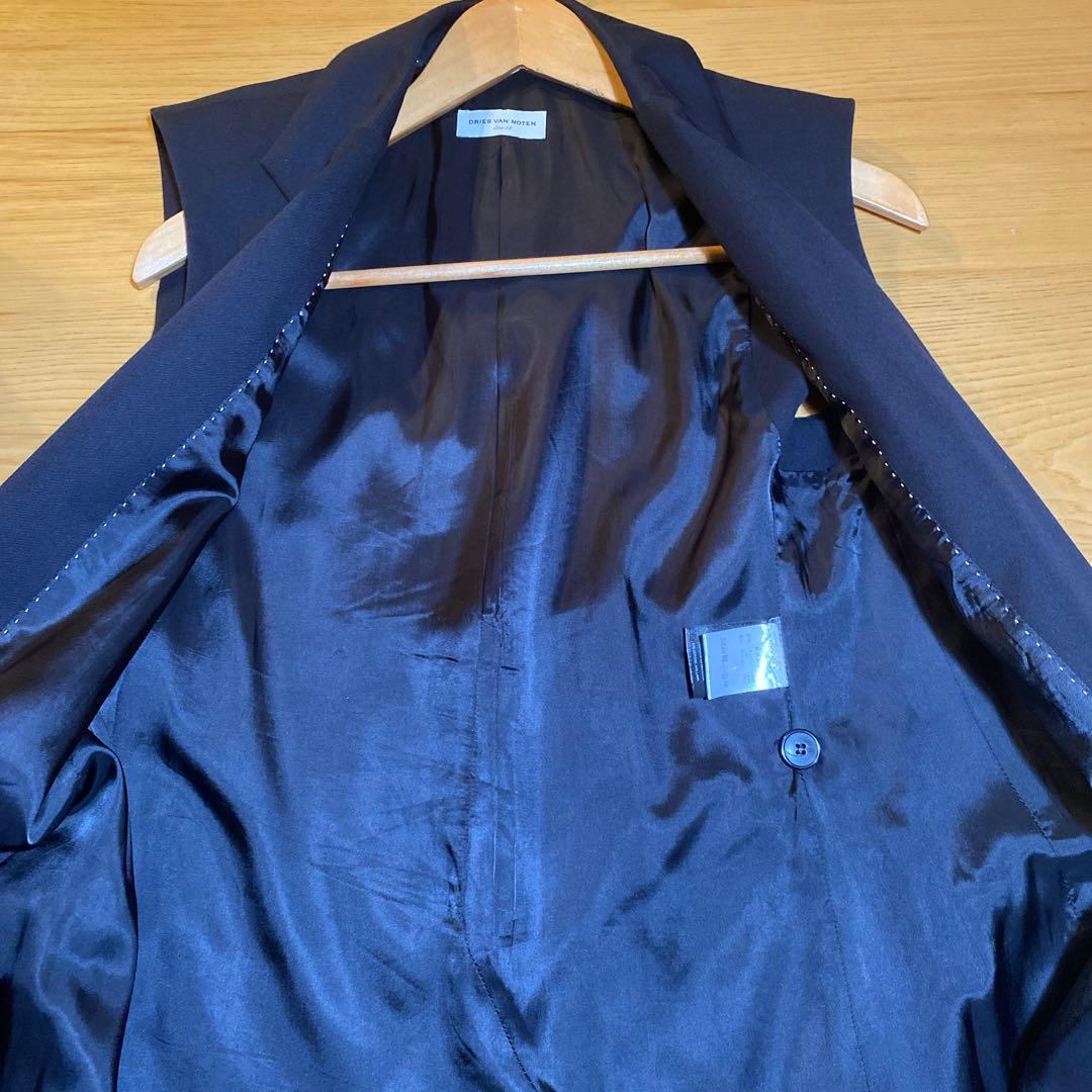 7日まで新春セール DRIES VAN NOTEN ブラック ロングジレ