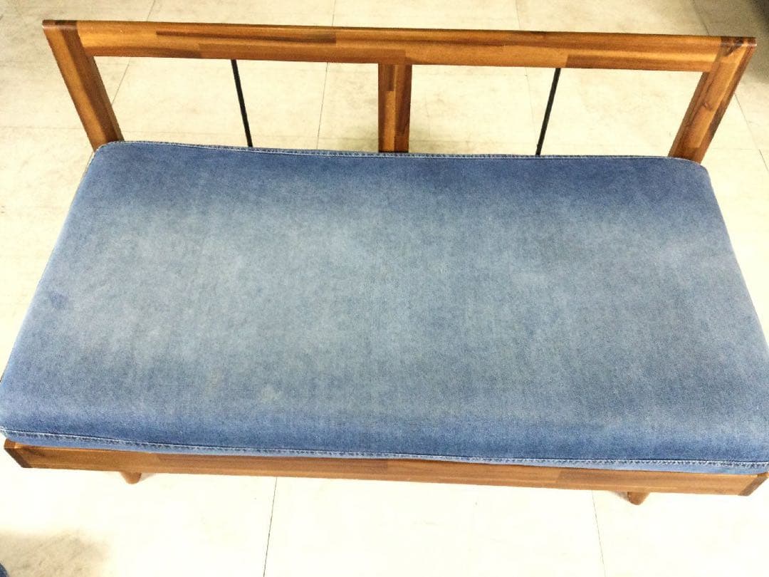 unico ウニコ SWELLA スウェラ ベンチアームレスソファ デニム