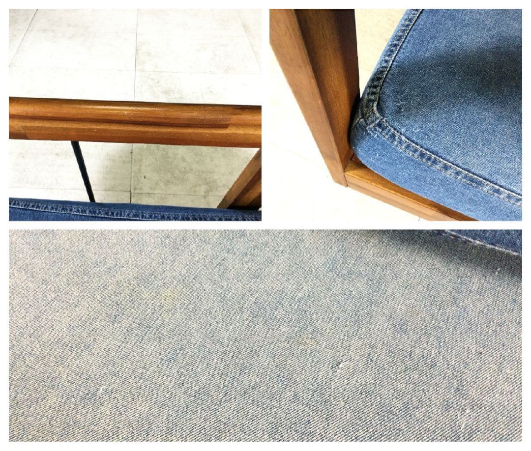 unico ウニコ SWELLA スウェラ ベンチアームレスソファ デニム