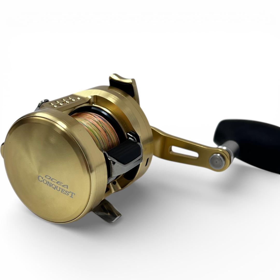 美品 SHIMANO 22オシアコンクエスト300HG(右) ジギング リール