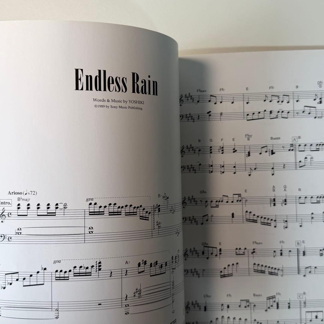 X JAPAN ピアノソロ・インストゥルメンツ 楽譜（CD付き）ドレミ楽譜出版社