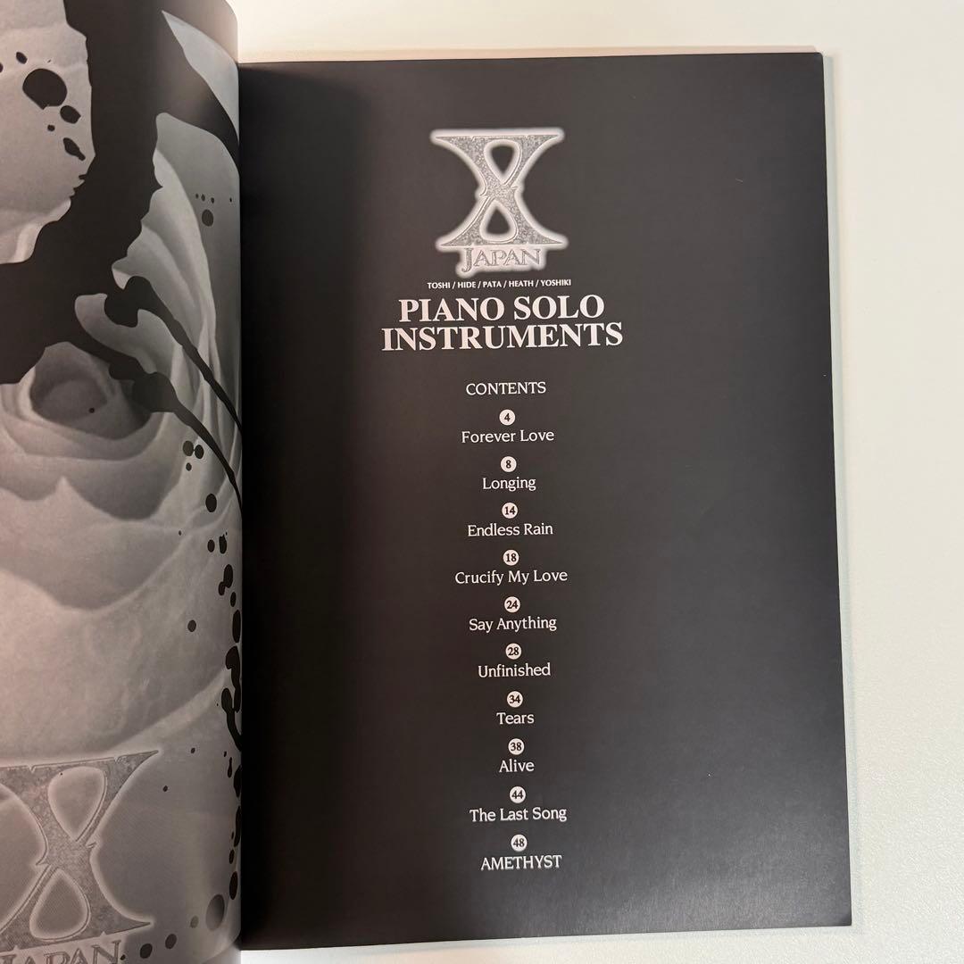 X JAPAN ピアノソロ・インストゥルメンツ 楽譜（CD付き）ドレミ楽譜出版社