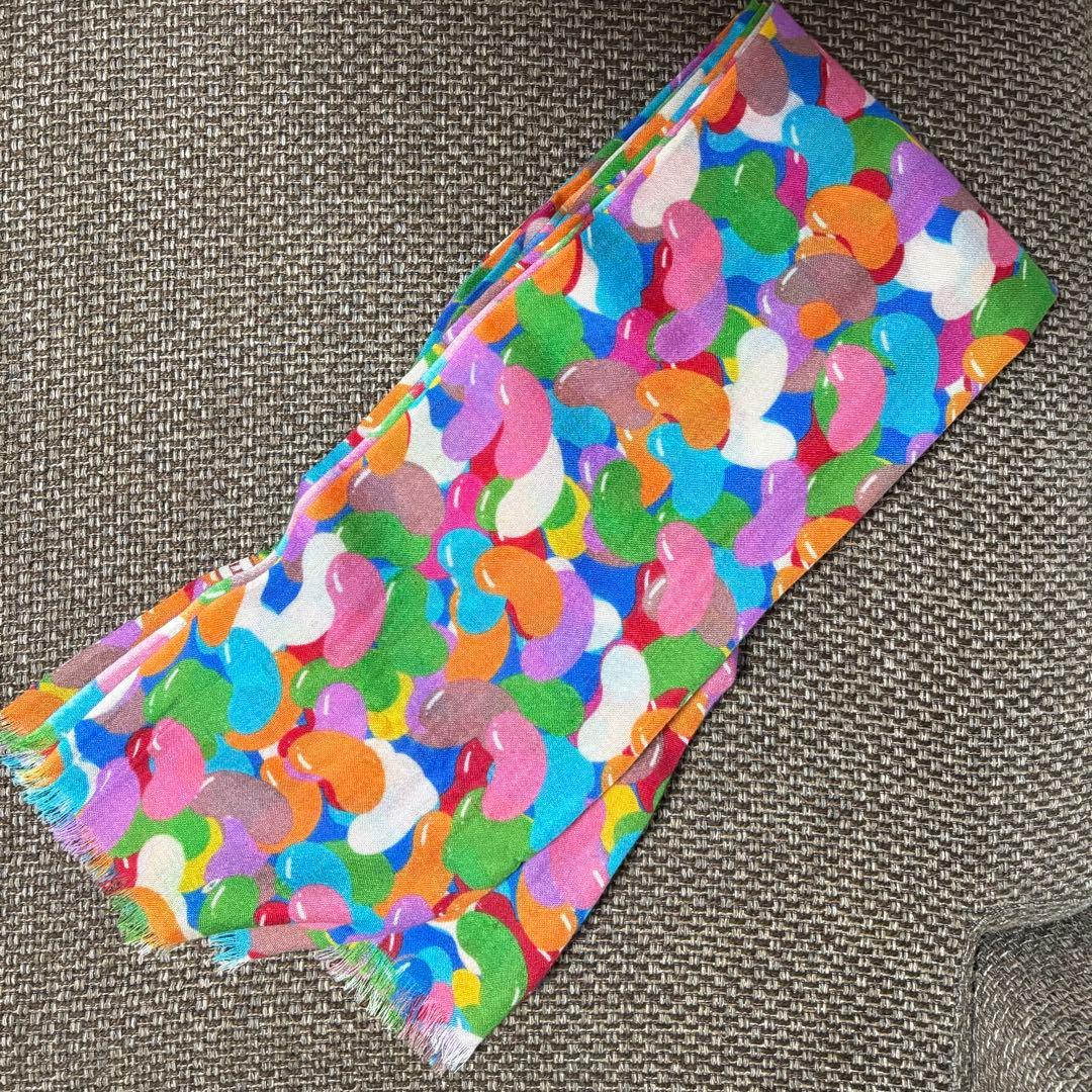 LIVERANO&LIVERANO ビーンズ柄　カシミヤストール