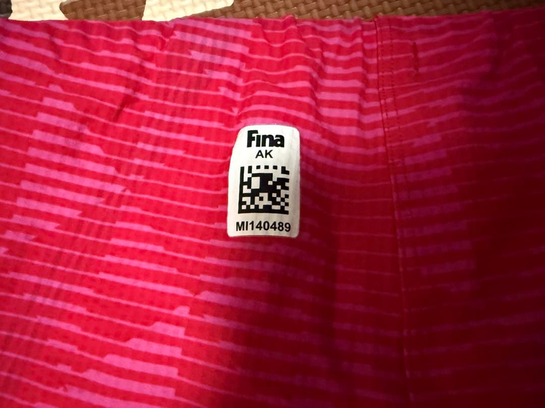 Mizuno 競泳水着 黒/ピンク ストライプ GXソニックⅢ