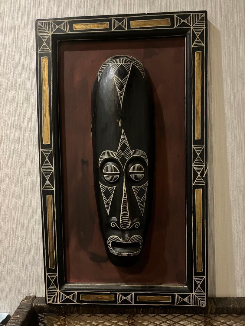 バリ島壁掛け　木彫りアートB