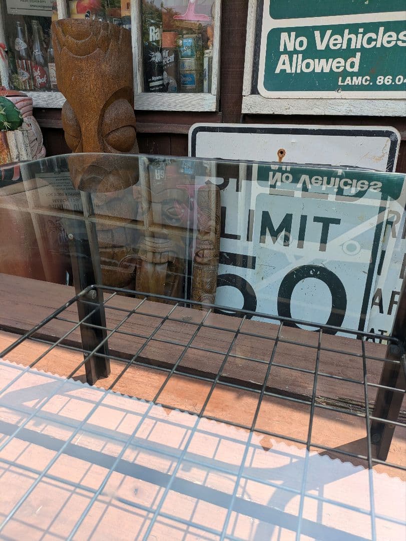 昭和レトロ ガラステーブル　センターテーブル　　ミッドセンチュリー　ポストモダン