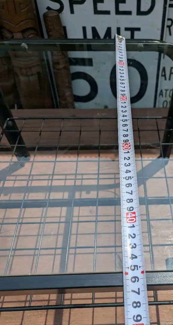 昭和レトロ ガラステーブル　センターテーブル　　ミッドセンチュリー　ポストモダン