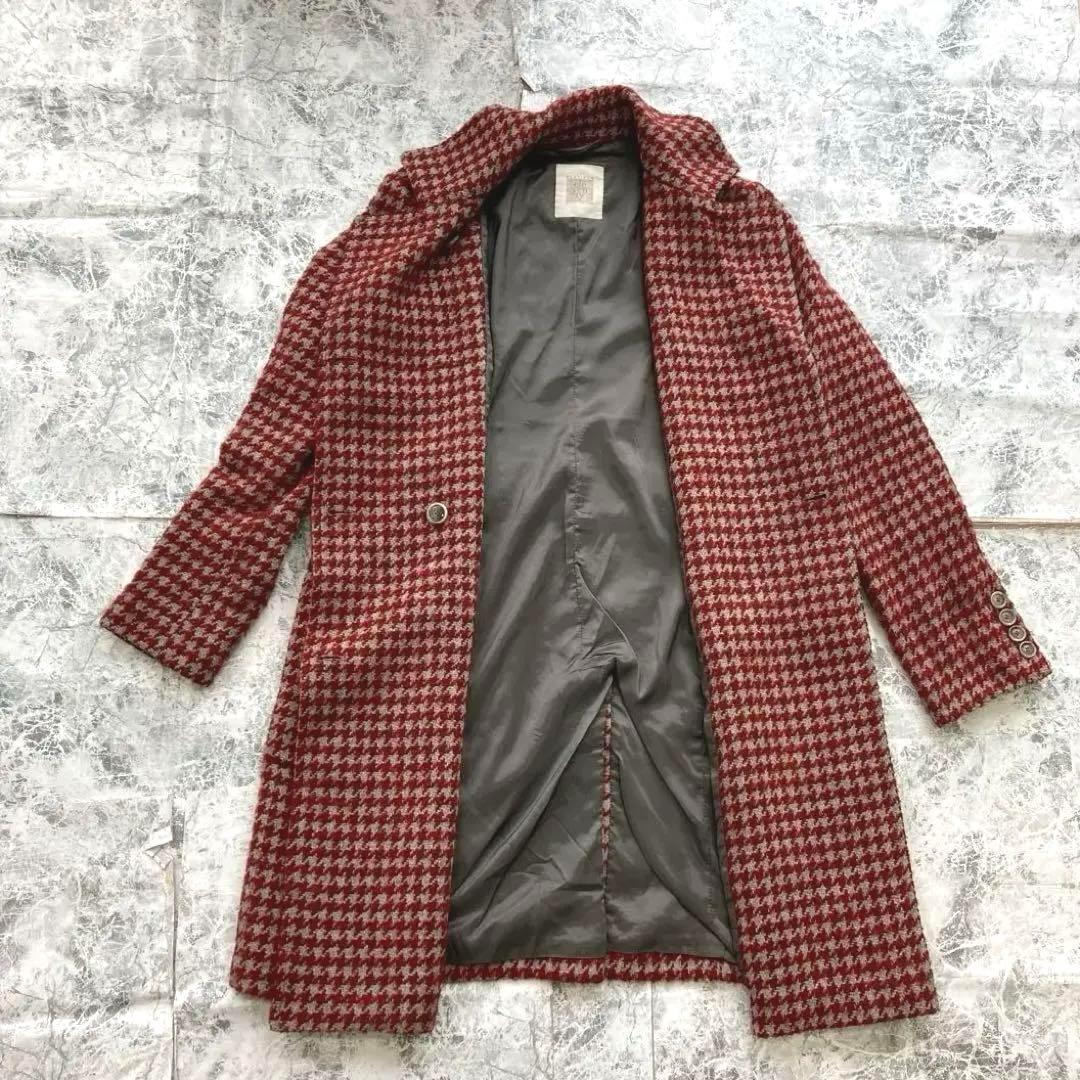 イレブンティ eleventy 千鳥格子 コート　ヌートリアファー　ロロピアーナ