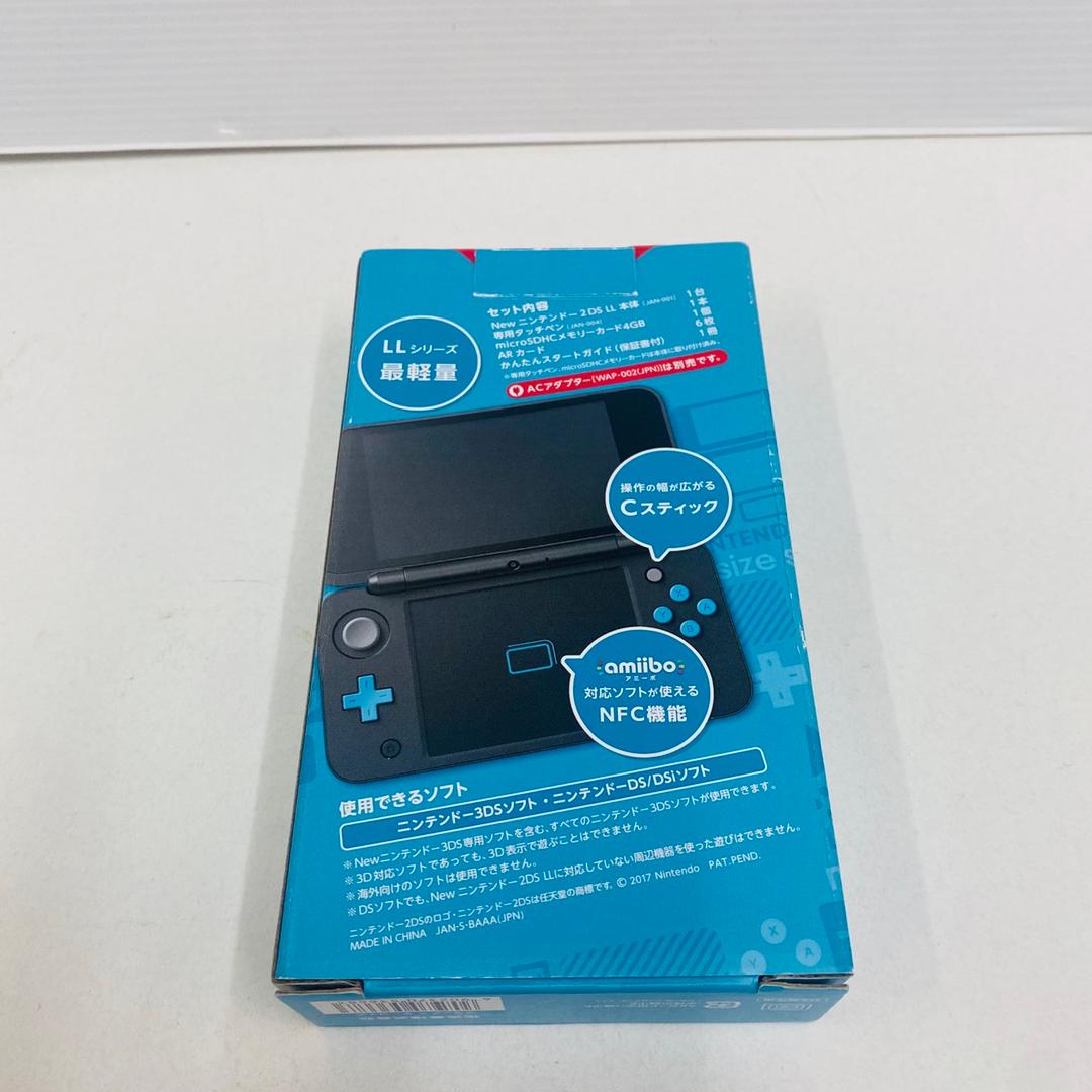 ★未使用品★極美品Newニンテンドー2DS LLブラック×ターコイズ生産終了　訳