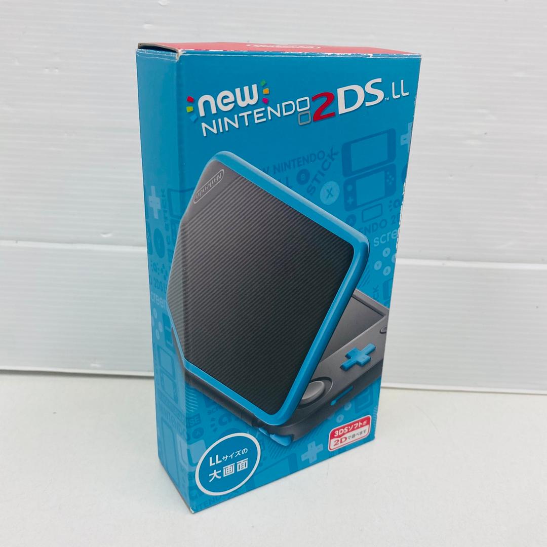 ★未使用品★極美品Newニンテンドー2DS LLブラック×ターコイズ生産終了　訳