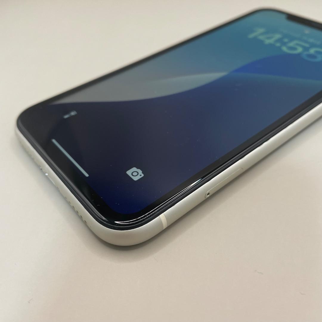 美品✨iPhone11 128GB ホワイト　バッテリー新品100％