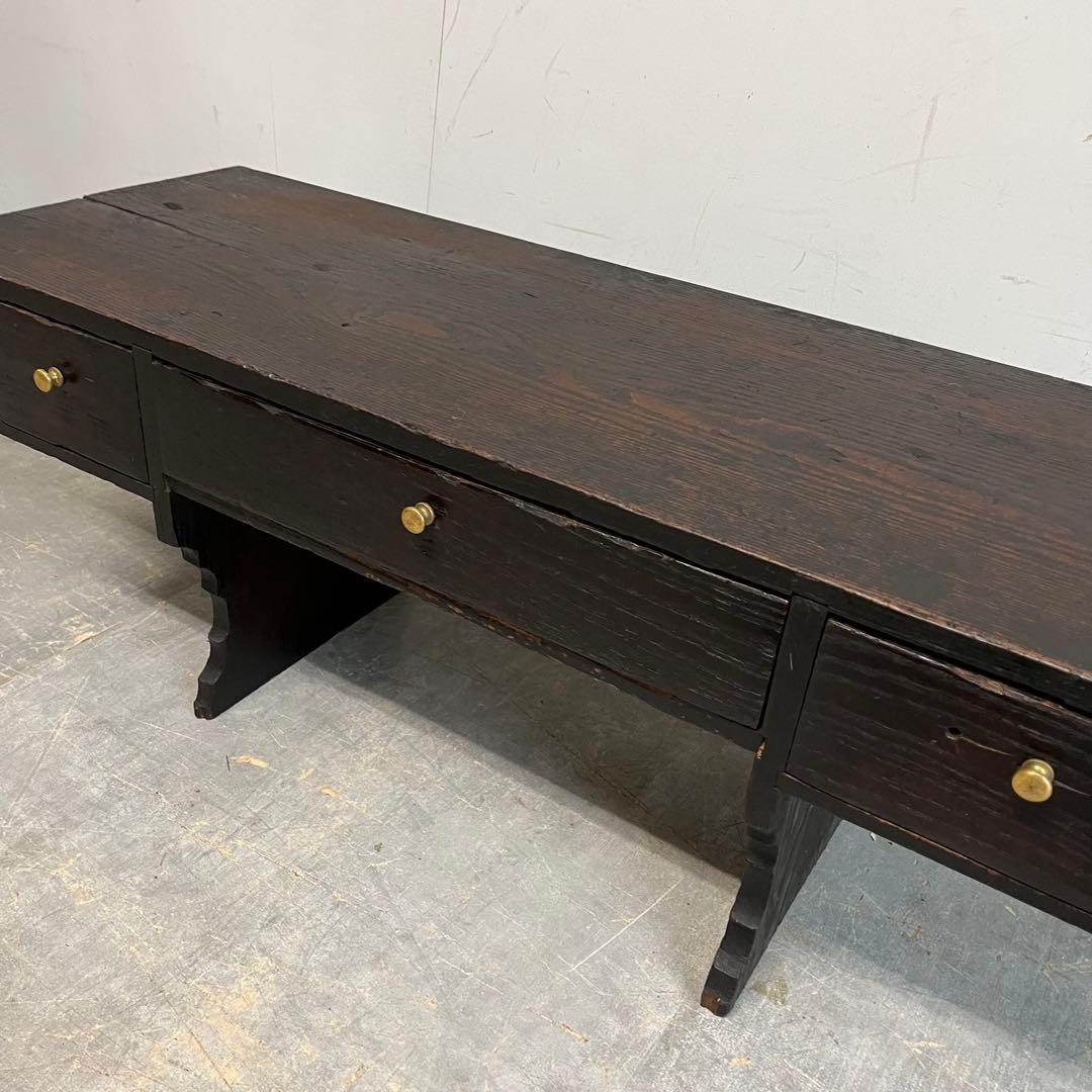 アンティーク 明治期 文机 寺子屋机 骨董 テレビ台 飾り台 展示台 z461