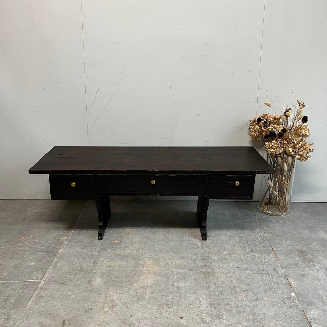 アンティーク 明治期 文机 寺子屋机 骨董 テレビ台 飾り台 展示台 z461