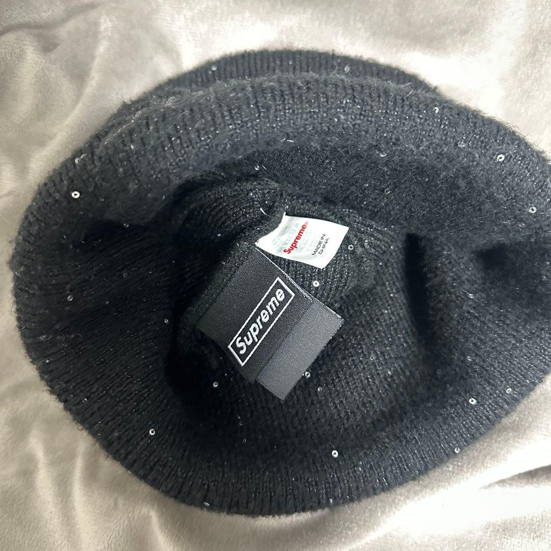 supreme ニット帽　キラキラ