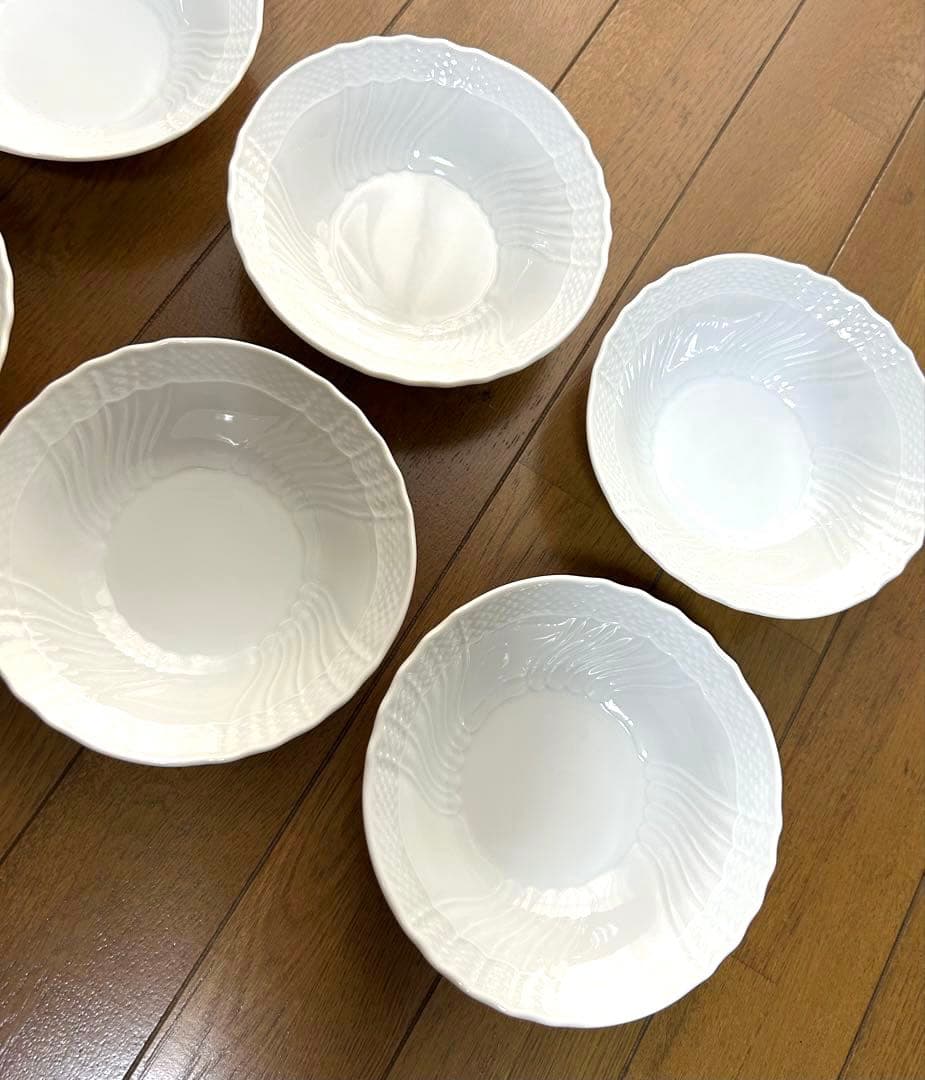 リチャードジノリ ベッキオホワイト フルーツソーサー サラダボウル 6個