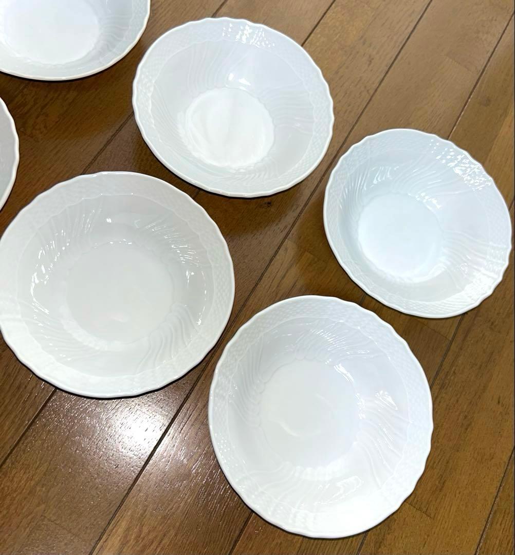 リチャードジノリ ベッキオホワイト フルーツソーサー サラダボウル 6個