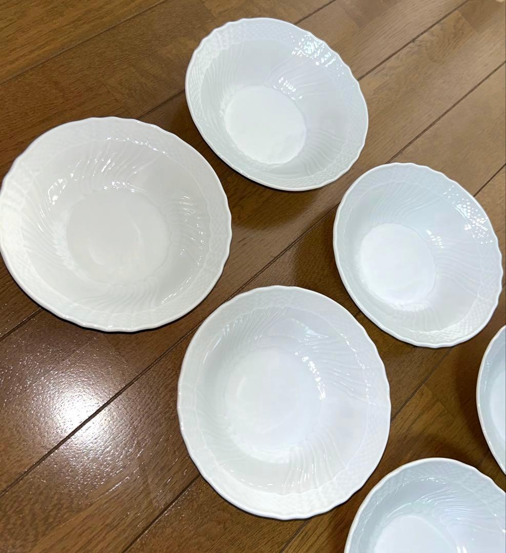 リチャードジノリ ベッキオホワイト フルーツソーサー サラダボウル 6個