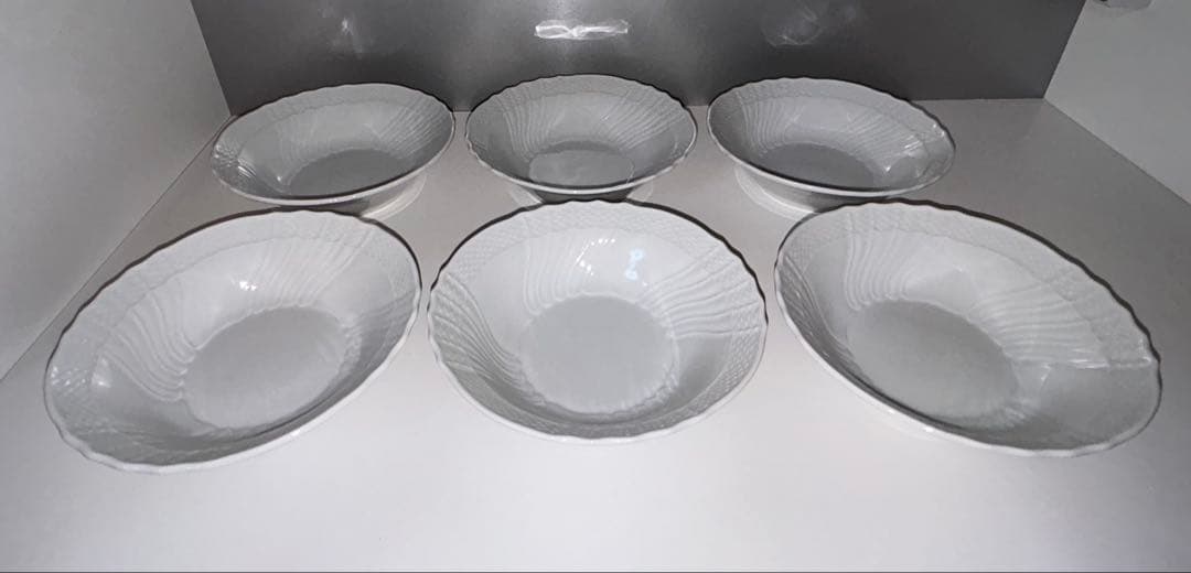 リチャードジノリ ベッキオホワイト フルーツソーサー サラダボウル 6個