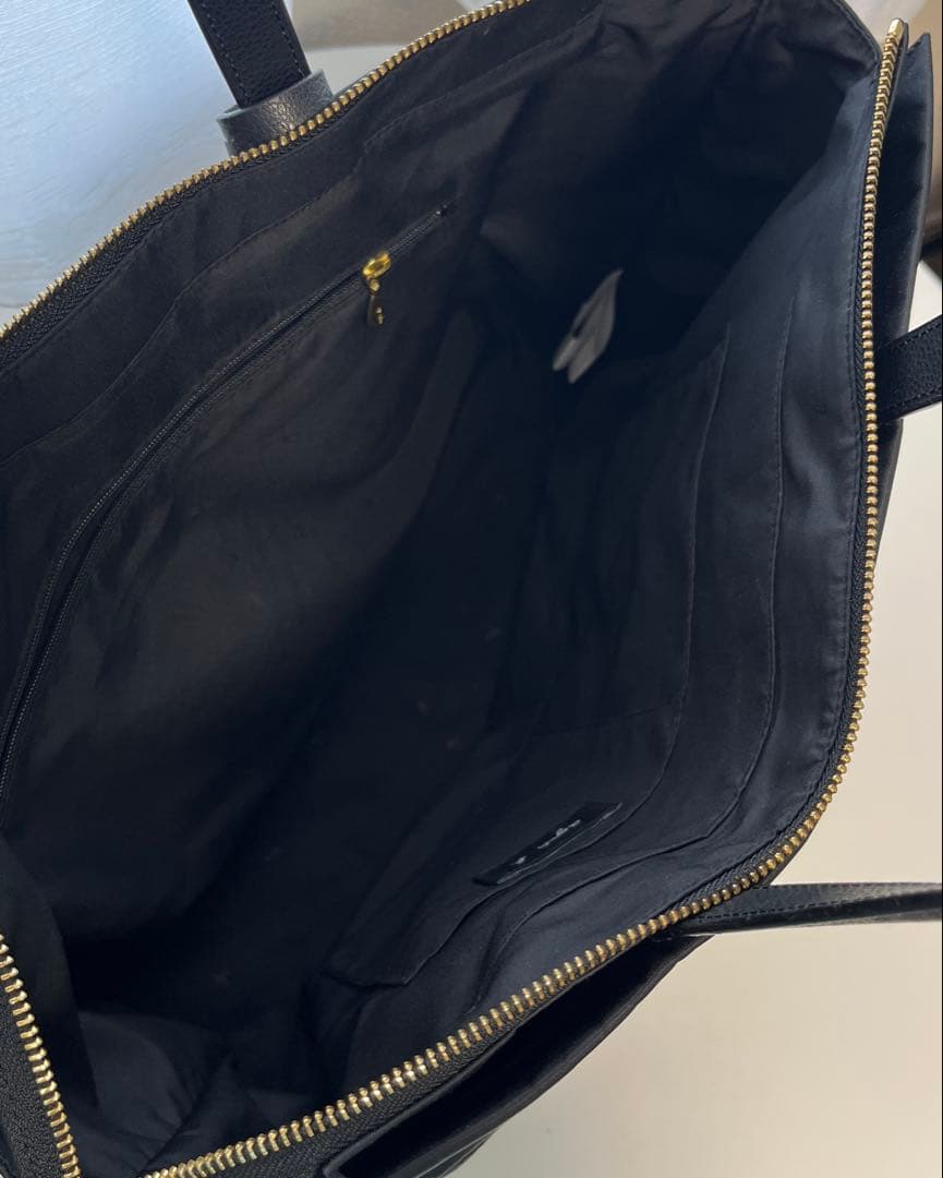 【A4サイズ対応】アニエスベー　ナイロン製ビジネスバッグ　ブラック