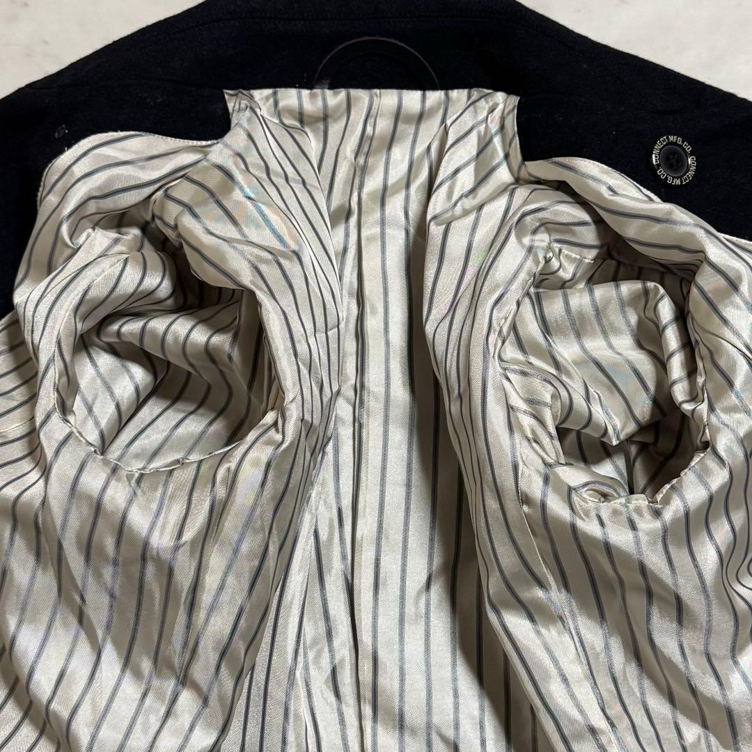 PHERROW'S ショートピーコート ウールブレンド ブラック 38