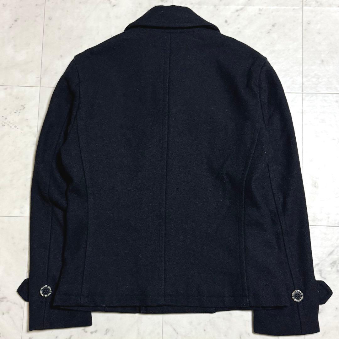 PHERROW'S ショートピーコート ウールブレンド ブラック 38